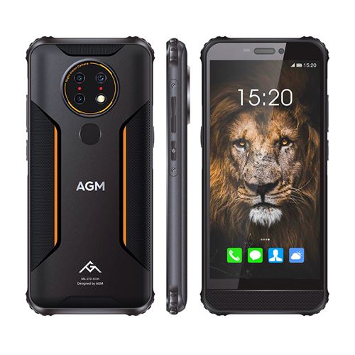 Smartphone AGM H3 4+64G Robuste 5400MAH 5.7 pouces Noir