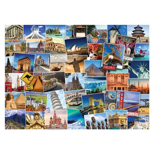 Puzzle Eurographics - Globetrotter mondial, 1000 pièces