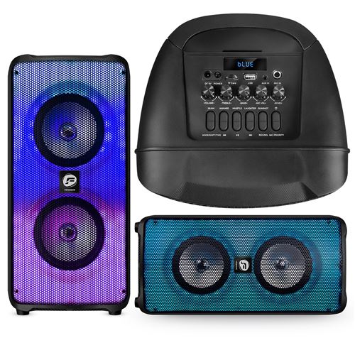 Enceinte Autonome 360 degrés PICKERING BARREL 6 sur Batterie Micro et  Télécommande 600 Watts- 8 Hauts parleur LCD - USB/BT/AUX