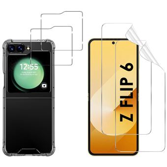 Coque antichoc pour Samsung Galaxy Z FLIP 6 et 2 Verres Trempé et Protection plastique écran Phonillico® - 1