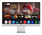 ASUS ZenScreen Smart MS32UC - Écran LED - 32" (31.5" visualisable) - 3840 x 2160 4K @ 60 Hz - IPS - 400 cd/m² - 1000:1 - DisplayHDR 400 - 5 ms - HDMI, DisplayPort, USB-C - haut-parleurs - argent