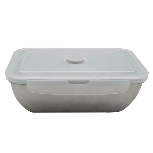 Lunch box inox avec couvercle à clips 1000 ml Fackelmann Move ref 684085