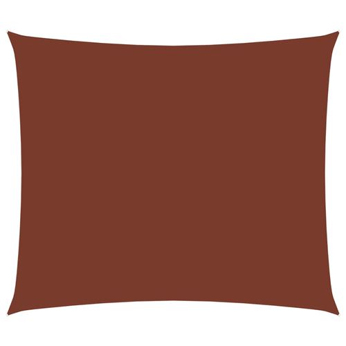 Voile de parasol Tissu Oxford rectangulaire 2x3 m Terre cuite