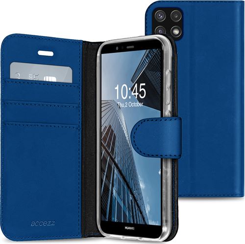Étui de téléphone portefeuilWallet Samsung Galaxy A22 (5G) - Bleu foncé Accezz