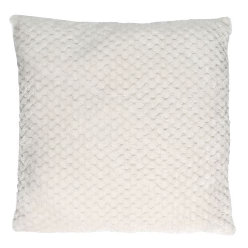 Non Communiqué Blanc Coussin Déco Nid D'abeille "Crush" 40X40cm