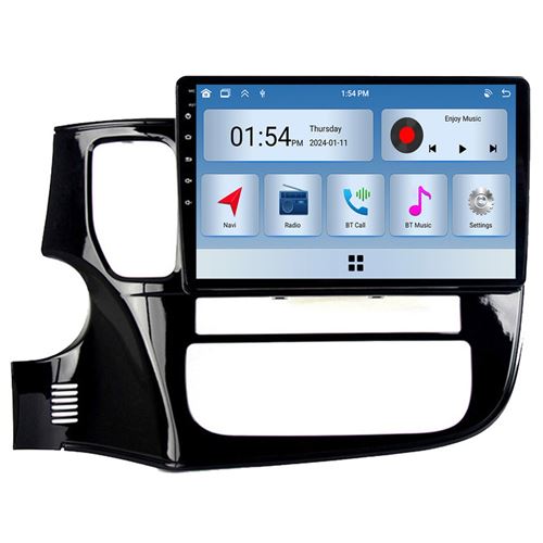 Autoradio RoverOne® Bluetooth CarPlay 2 Din 6Go RAM 128Go ROM pour Mitsubishi Outlander 3 GF0W GG0W 2012-2018