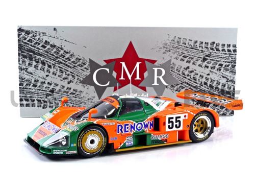 Voiture Miniature de Collection CMR 1-18 - MAZDA 787B - Winner Le Mans 1991 - Green / Red - CMR175