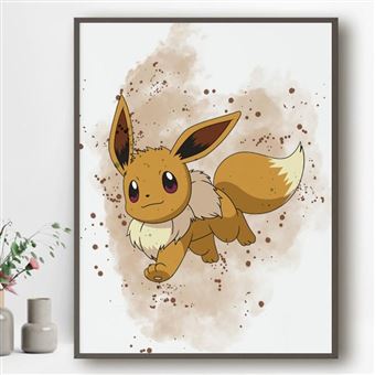 Toile Pokemon Evoli - 30x40cm - Affiche Poster Chambre Bébé Garcon Fille -  Décoration Intérieur Maison - Pop Art Deco - Achat & prix