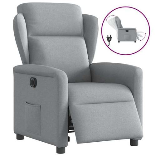 Vidaxl Gris/Clair Fauteuil Inclinable Électrique - Image 2