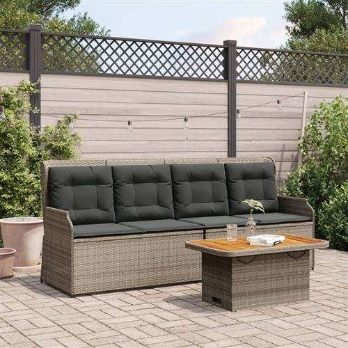 Non Communiqué Gris Salon De Jardin Vidaxl Resine Tressee 3 Pieces 90.0 X 55 X 71