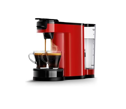 Philips - Machine à Café à Dosettes SENSEO de 0,9L 1450W rouge noir -  Expresso - Cafetière - Rue du Commerce