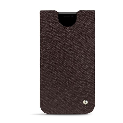 Pochette cuir pour iPhone 11 Pro - Pochette - Cuir Addiction - Marron - NOREVE