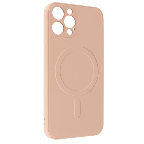 Coque et étui téléphone mobile Puro Coque Silicone Icon Magnétique iPhone 13  pro Rose