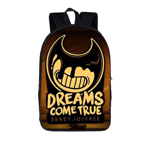 Sac à Dos Bendy pour Enfants Cadeaux pour Garçon (SD1461) 29*16*42 cm Noir
