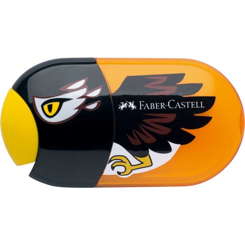 FABER-CASTELL Taille-crayon double 'aigle', orange/noir