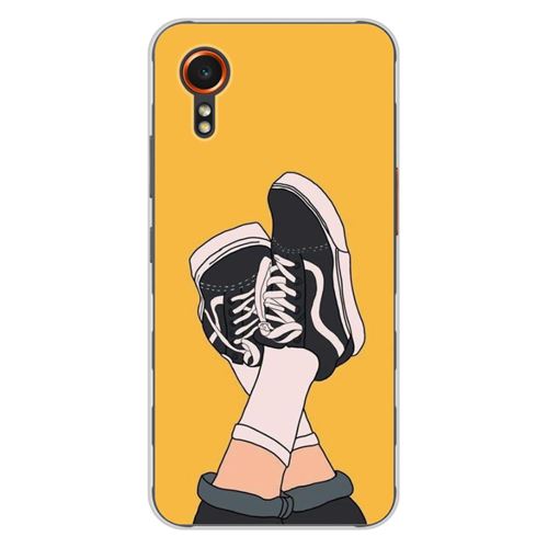 Coque en silicone imprimée compatible Samsung Galaxy XCover 7 Sneakers