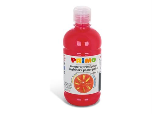 PRIMO Poster Beginner's - Peinture - peinture à tempera - écarlate - opaque - 500 ml
