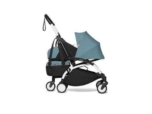 Babyzen - Poussette YOYO2 cadre blanc pack 0+ et YOYO+ bag bleu aqua