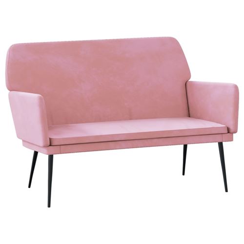 Vidaxl Rose Banc 108X79x79 Cm Velours - Image 3