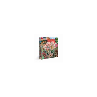 eeBoo Parliament of Owls gerecycled karton kleurrijke puzzel 1000 stukjes - afmetingen 58,5 cm kant, PZTOWL