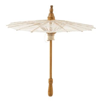 Ombrelle en Tissu "Dentelle" 54cm Blanc - 1