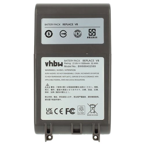 Vhbw Brosse compatible avec Dyson V6 Cord free, DC58, DC59, DC61