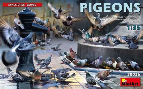 Pigeons - 1:35e - Miniart