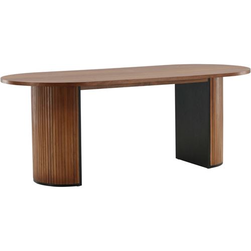 Non Communiqué Naturel Venture Home - Table De Repas Ovale Bianca 200 X 90 Cm
