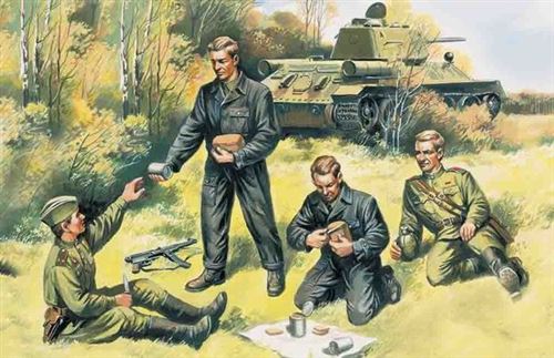 Russische Panzer Besatzung 1943-1945 - 1:35e - Icm