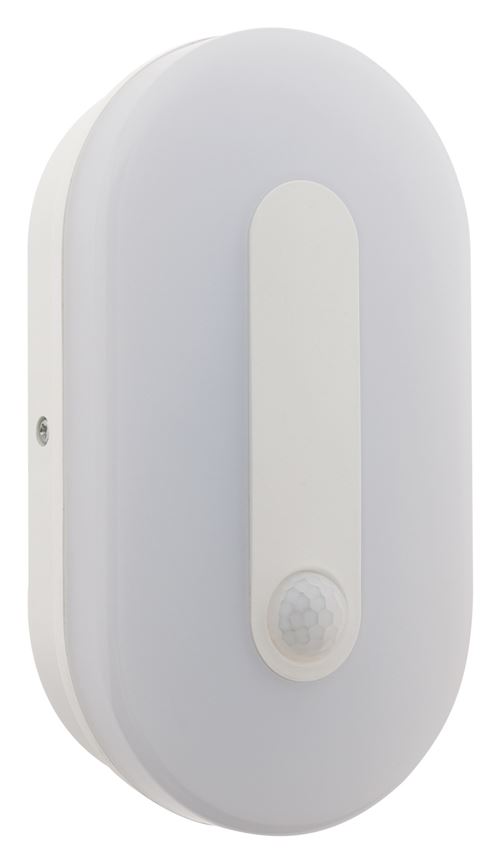 Non Communiqué Blanc Zenitech - Hublot Ovale Extérieur Led 12W Ip65 + Détecteur Mouvement