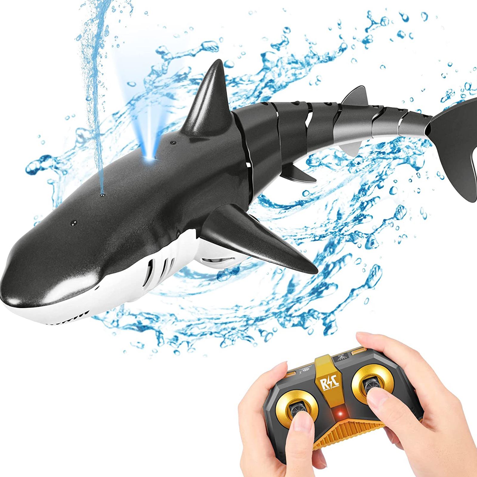 Requin Télécommandé Aytop - Jouet RC Nageur Realiste 2.4GHz - Imperméable Pour Piscine