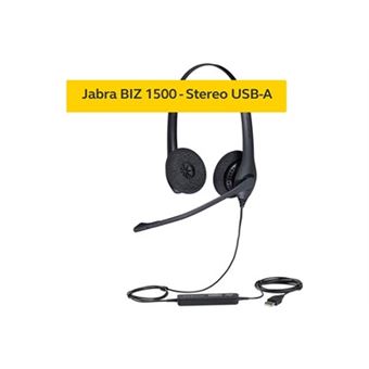 Casque filaire pour téléphone fixe Jabra BIZ 1500 mono QD 