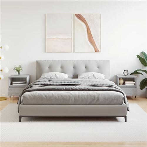 Vidaxl Gris Tables De Chevet 2 Pcs Sonoma - Image 3