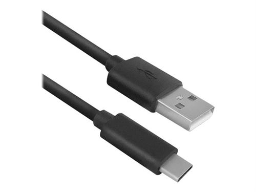 ACT - Câble USB - USB-C (M) pour USB (M) - USB 2.0 - 5 V - 3 A - 1 m - noir
