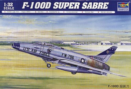 North American F-100d Super Sabre - 1:32e - Trumpeter