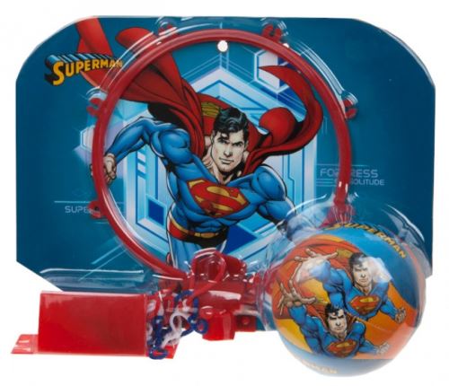 Kamparo anneau de basket avec ballon Superman rouge 29 x 22 cm