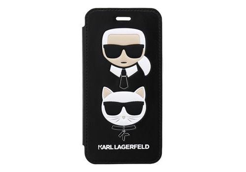 Etui Iphone 7/8 Folio Karl Lagerfeld Choupette noir
