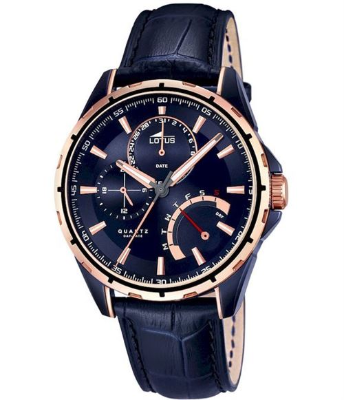 Lotus Montre Homme 18210/1 Bleu, cuivre