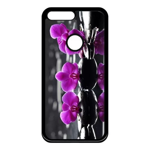 Coque Google Pixel Xl Orchide Violette Fond Gris