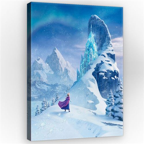 Tableau film Anna La Reine des Neiges Disney - 100 x 75 cm