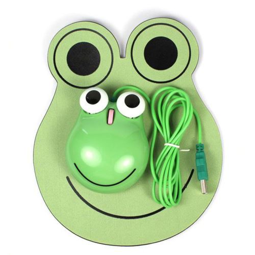 Souris filaire USB mignonne de 1000dpi 3 Clés souris optique avec tapis de souris pour les enfants wedazano320