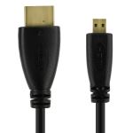 Câble micro-HDMI vers HDMI mâle / mâle - Noir