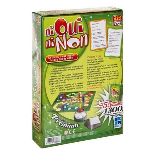 Megableu Pocket Ni Oui Ni Non Thématique Star - Jeu De Voyage 200 Questions Fun, Cartes De Poche Pour 7 Ans Et Plus