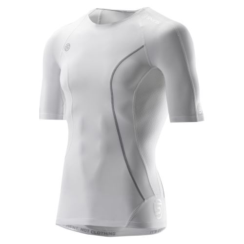 Skins Compression shirt Dynamic à manches courtes mens blanc
