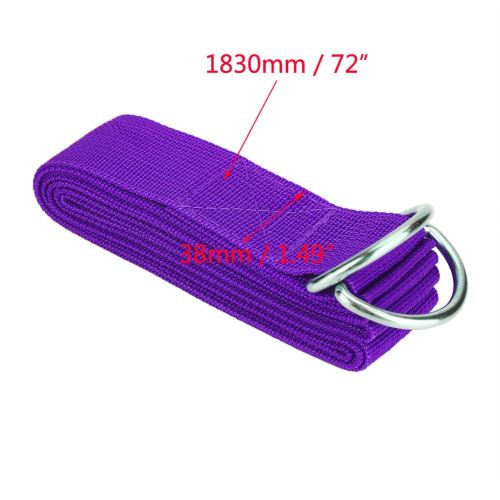 Bande elastique Ceinture reglable en sangle extensible avec ceinture en D de yoga sport violet Accessoire fitness yoga et pilates Achat prix fnac