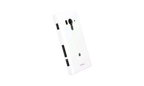 Krusell ColorCover - Beschermende bedekking voor mobiele telefoon - plastic - wit metalliek - voor Sony XPERIA acro S