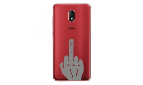 Coque souple pour Wiko Lenny 5 avec impression Motifs doigt d'honneur