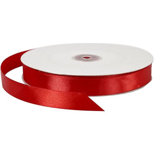 Ruban satin - 20 mm x 100 m - Rouge