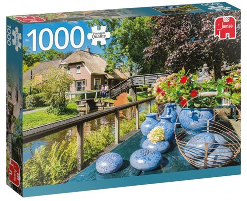 Puzzle 1000 Pièces : Giethoorn, Pays-Bas, Jumbo