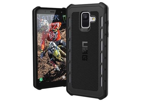 UAG Rugged Case for Samsung Galaxy A6 (2018) - Outback Black - Achterzijde behuizing voor mobiele telefoon - rubber - zwart - voor Samsung Galaxy A6 (2018)
